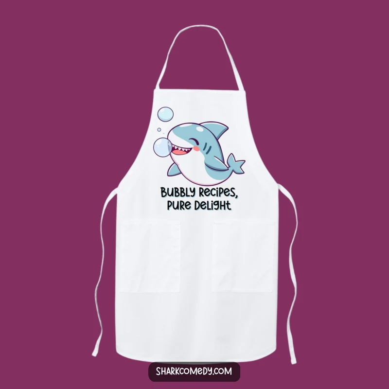 Funny Kawaii Shark Apron: Hilarious Chef Companion for Playful Cooks