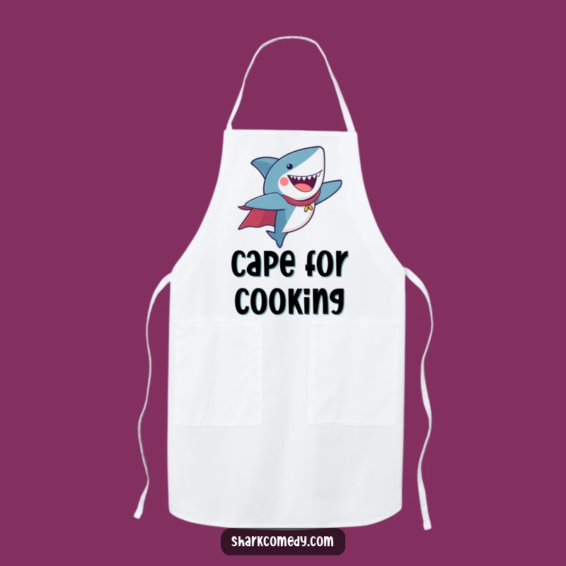 Funny Flying Shark Apron - Cook Like a Superhero!