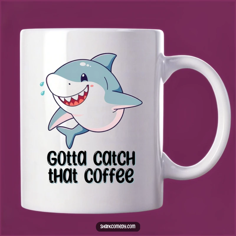 Funny Shark Sprint Mug: The Perfect Gift for Determined Go-Getters