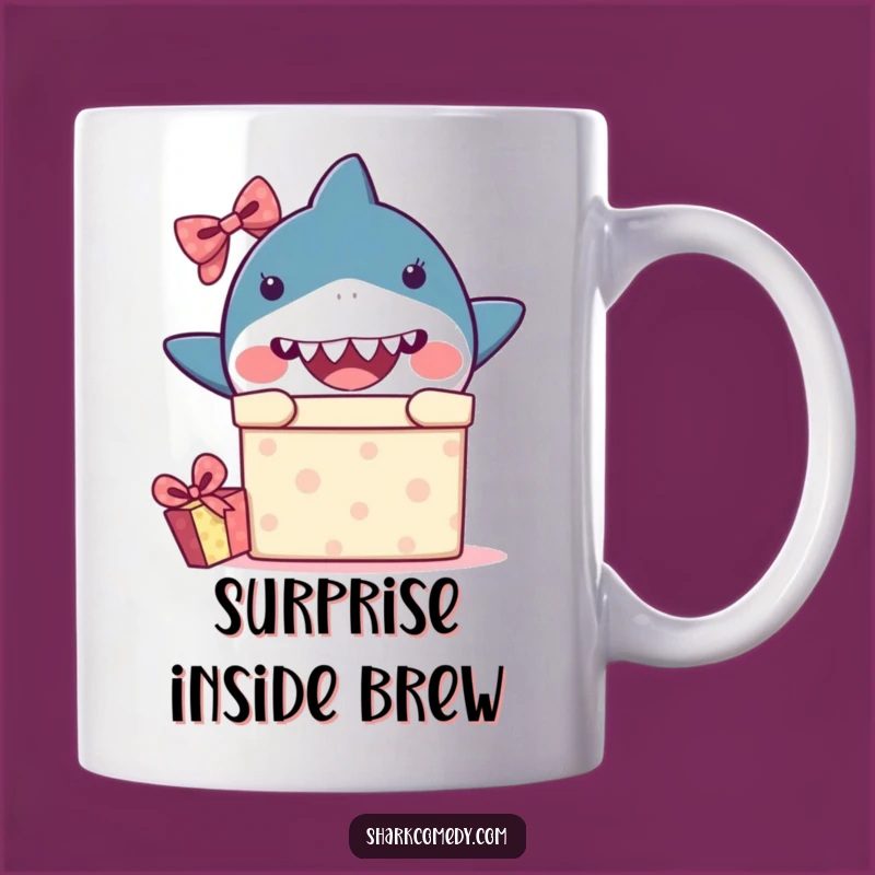 Funny Surprise Kawaii Shark Mug - Peek-a-Boo Fun, Perfect Hilarious Gift!
