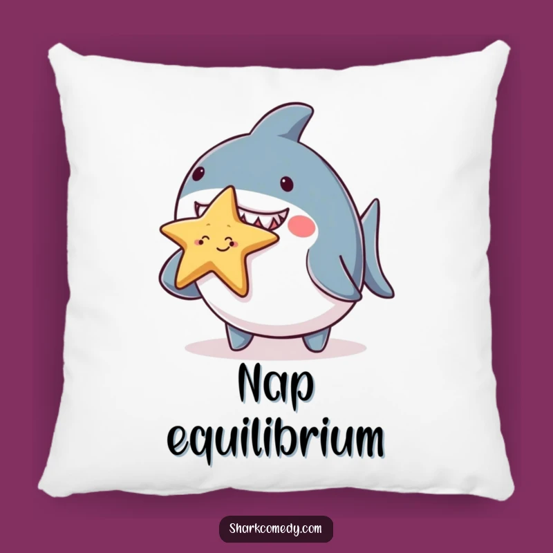 Comfy Funny Chubby Shark Starfish Pillow - Cute & Cozy Accent