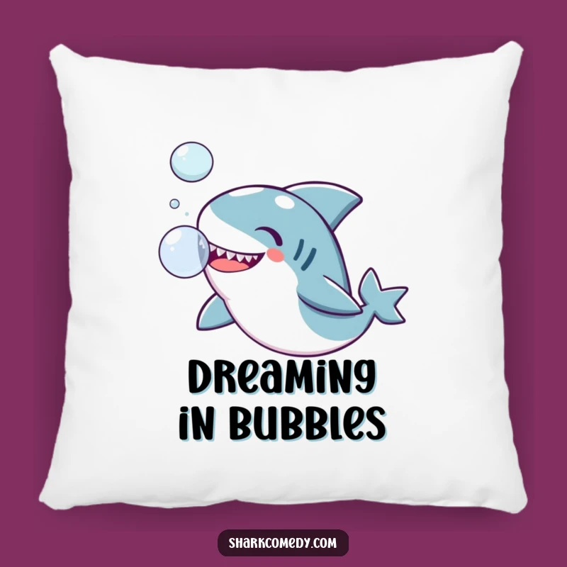 Funny Kawaii Shark Pillow: Cuddle Up with Hilarious Bubble-Playing Charm