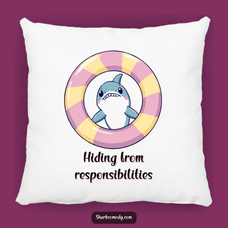 Funny Peeking Shark Pillow: Cozy Comfort with a Splash