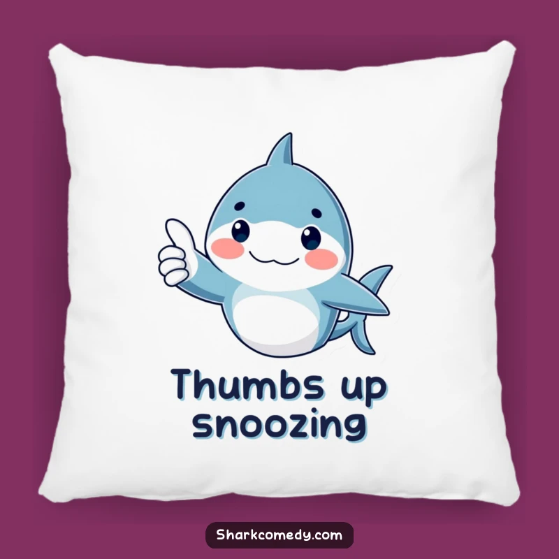 Funny Thumbs Up Shark Pillow - Snuggle with a Positive Pal!