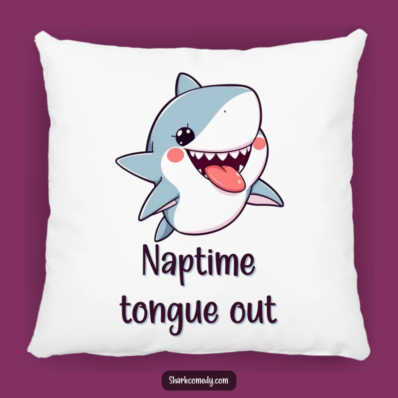 Soft Funny Kawaii Shark Tongue Out Pillow, Cozy and Playful Funny Gift