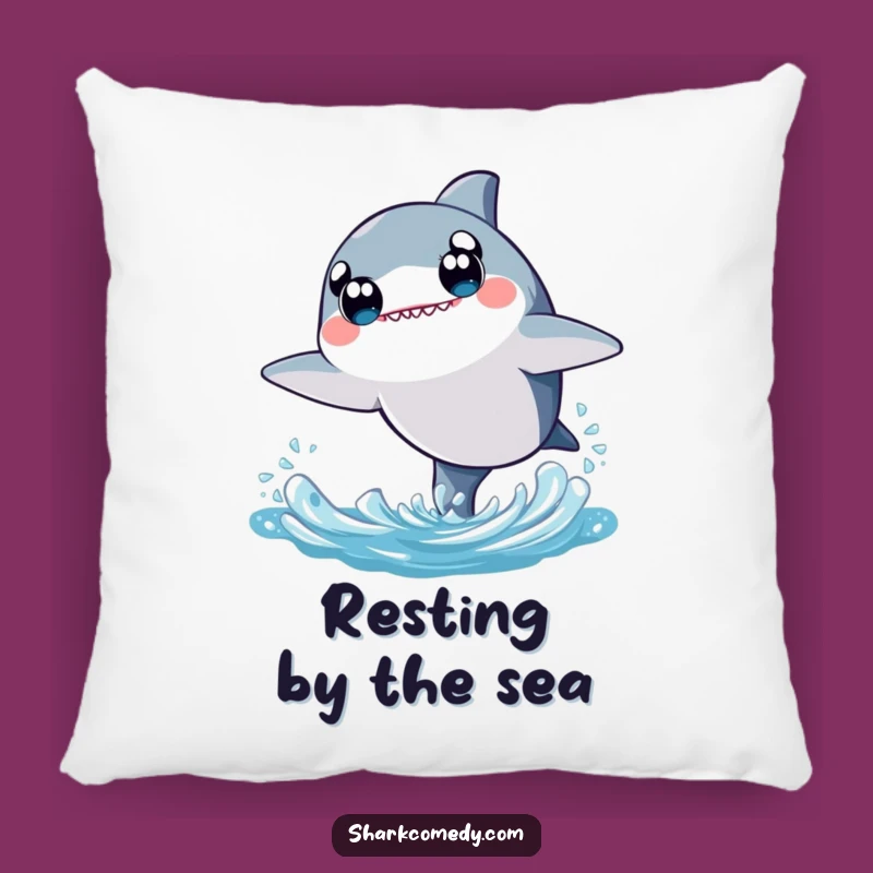 Kawaii Shark Pillow - Soft Leaping Shark Cushion for Adorable Comfort