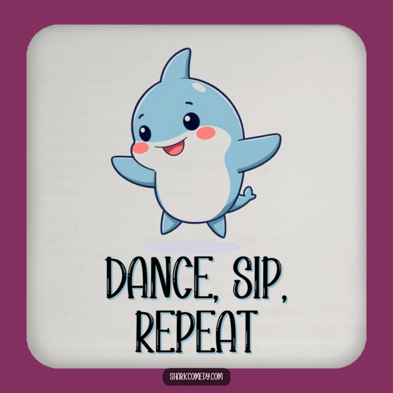 Funny Kawaii Shark Coasters: Hilarious Protection with Dance Moves