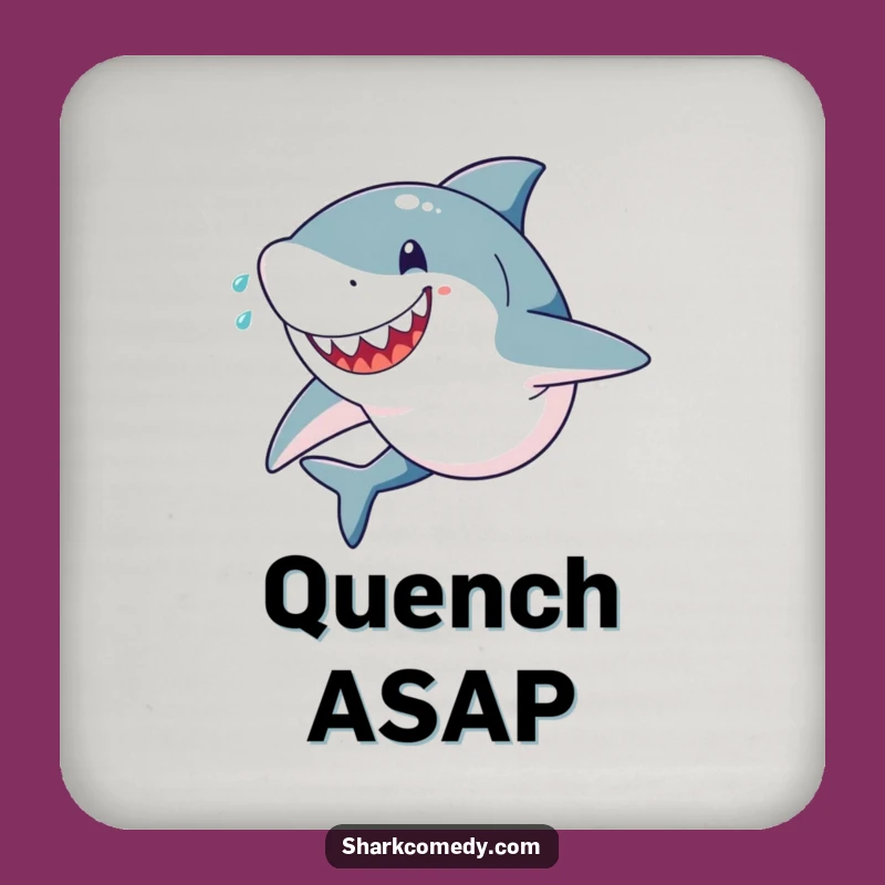 Funny Shark Sprint Coaster: Protect Surfaces with Determined Style