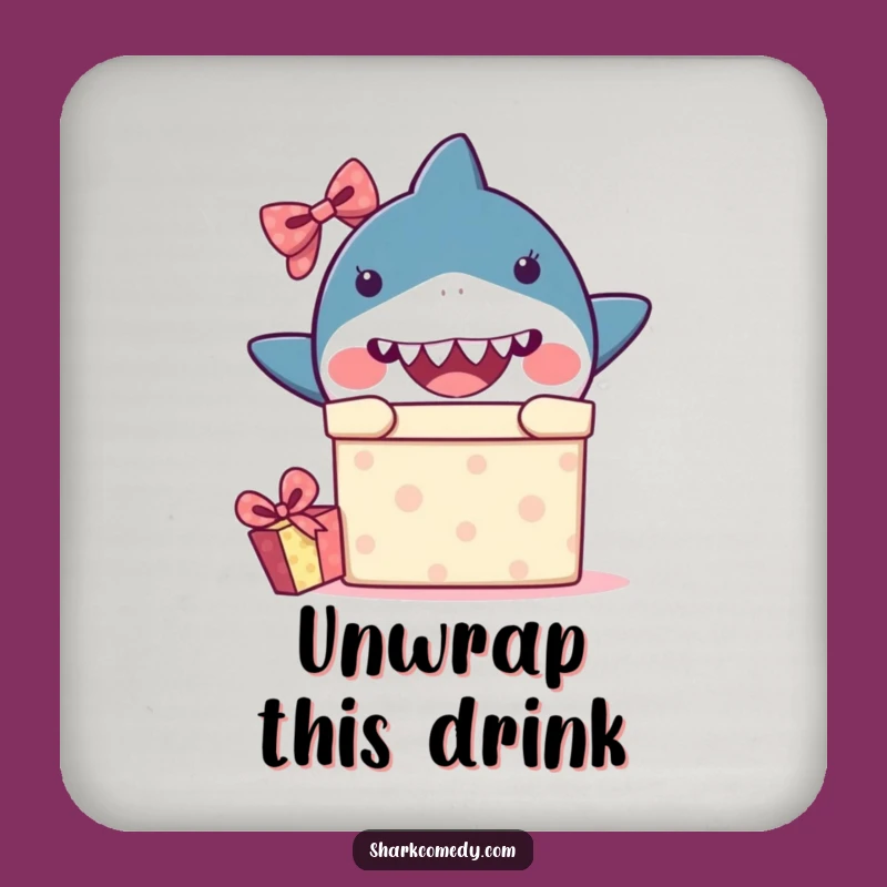 Funny Surprise Shark Coaster - Peek-a-Boo Protection, A Hilarious Gift