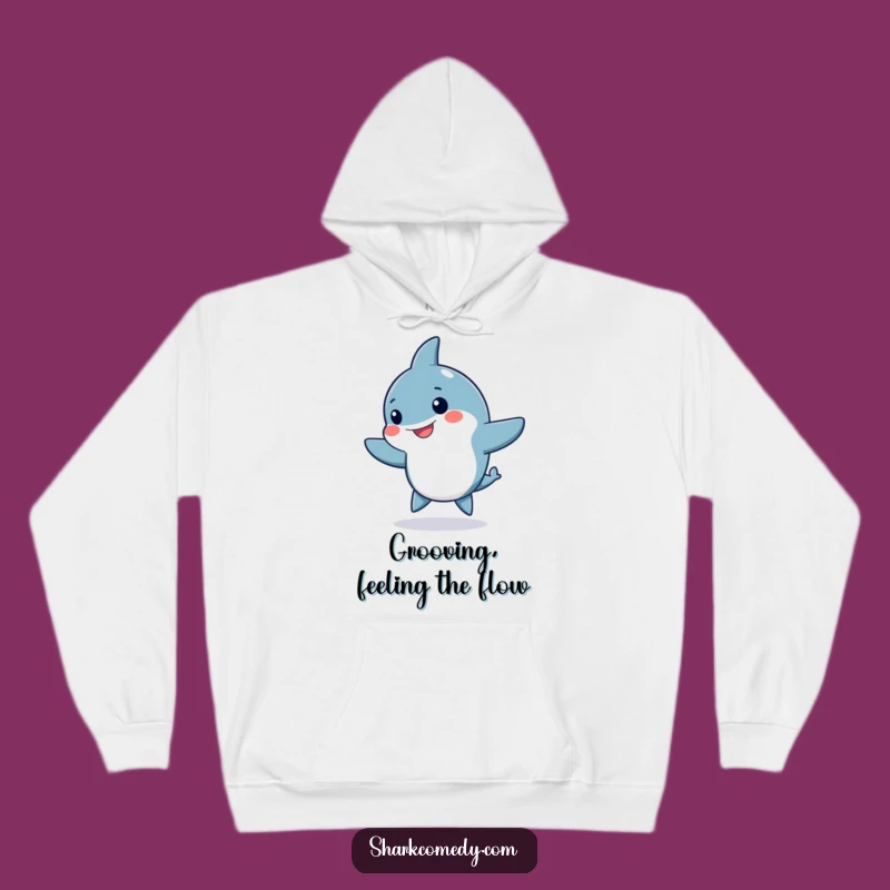 Cozy Funny Kawaii Shark Hoodie: Warm & Hilarious with a Silly Dance
