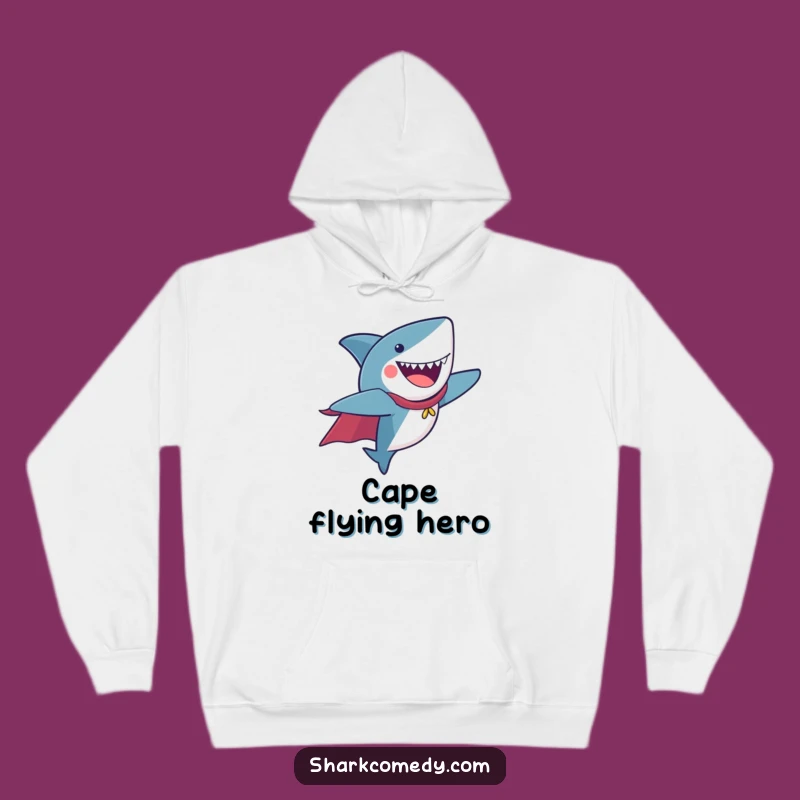 Funny Flying Shark Hoodie - Stay Cozy & Supercharged!