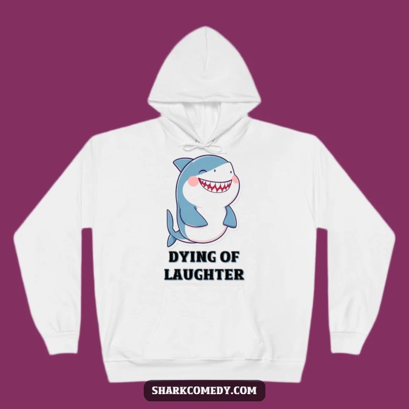 Funny Giggling Shark Hoodie: Cozy Belly Laughs, Perfect Cozy Funny Gift