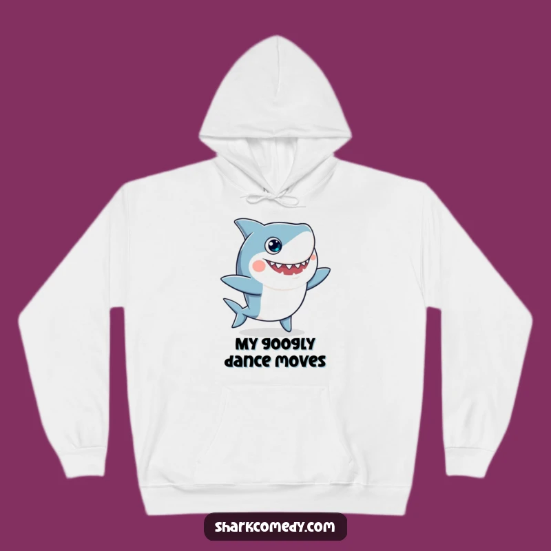 Funny Googly-Eyed Shark Dance Hoodie: Cozy Up with Comedic Charm!