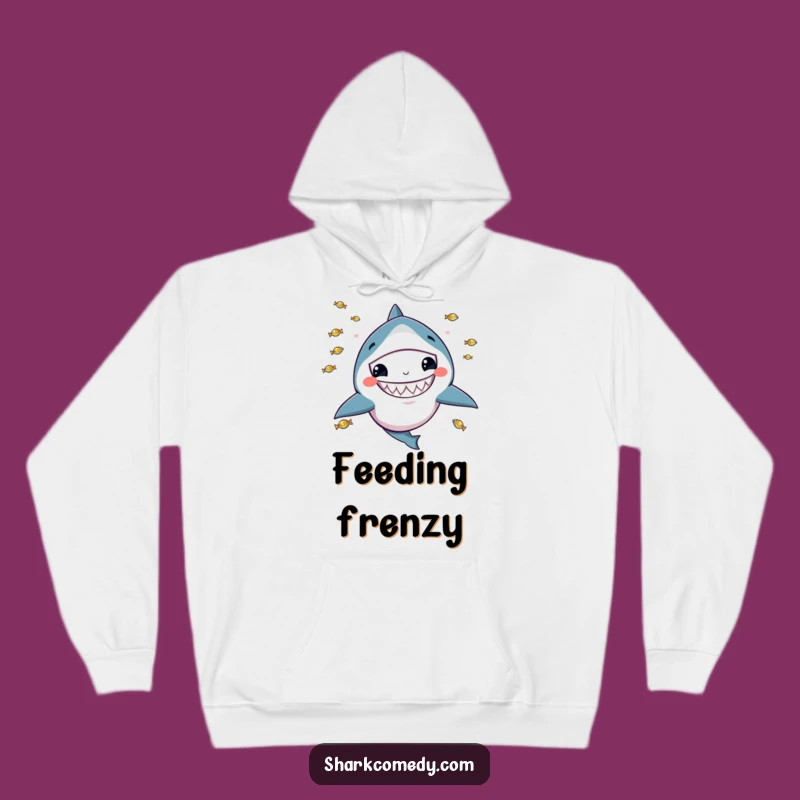 Funny Kawaii Shark Hoodie: Cozy Juggling Fun, Perfect Warm Funny Gift!