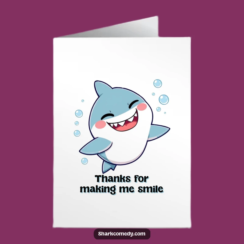 Free Printable Thank You Card: Shark's Mischevious Thanks - Fun Downloadable!