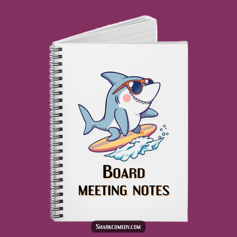 Funny Cool Shark Surfer Notebook - Jot Down Cool Ideas