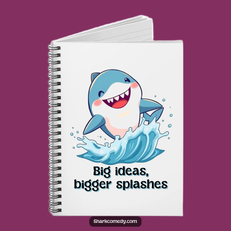 Funny Kawaii Shark Notebook: Jot Down Ideas with Hilarious Ocean Flair