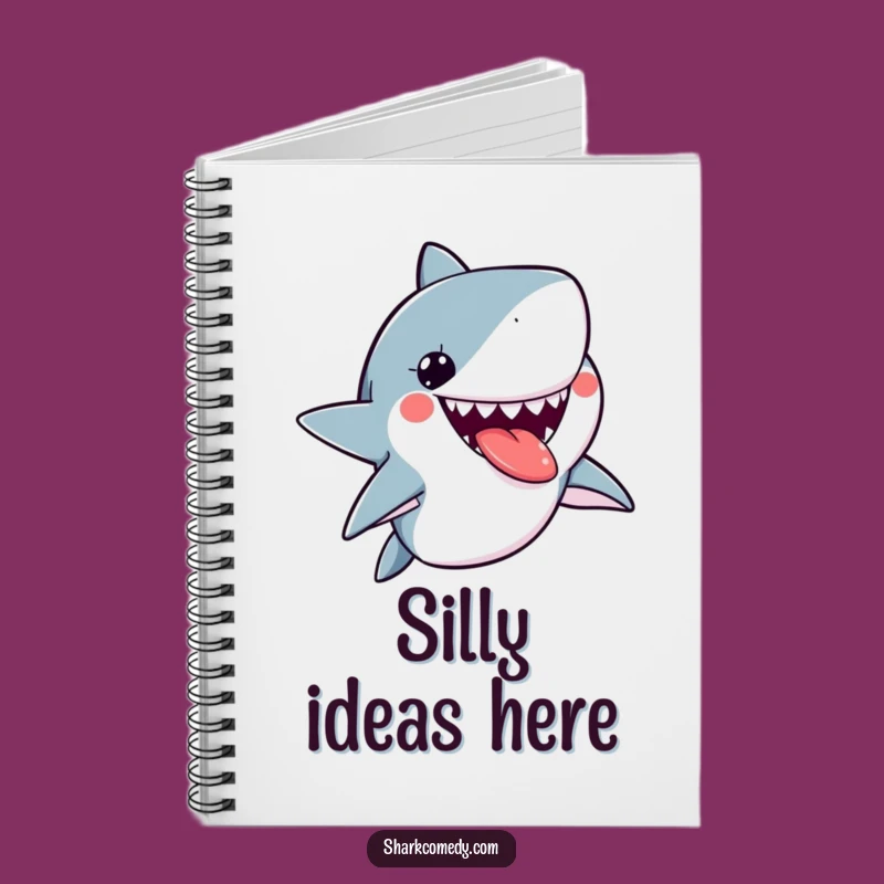 Funny Kawaii Shark Tongue Out Notebook, Jot Down Fun, Excellent Funny Gift