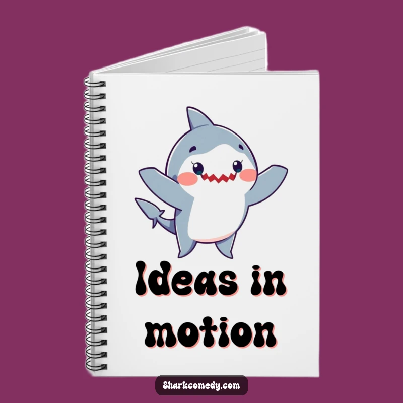 Funny Shark Dance Notebook - Journal Your Fun with Waving Arms Shark Cover