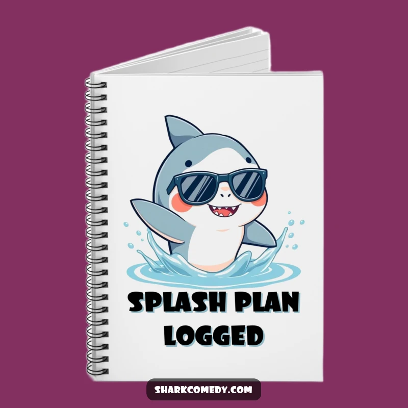 Funny Shark Sunglasses Notebook: Cool Ideas, Splashy Notes, Perfect Gift