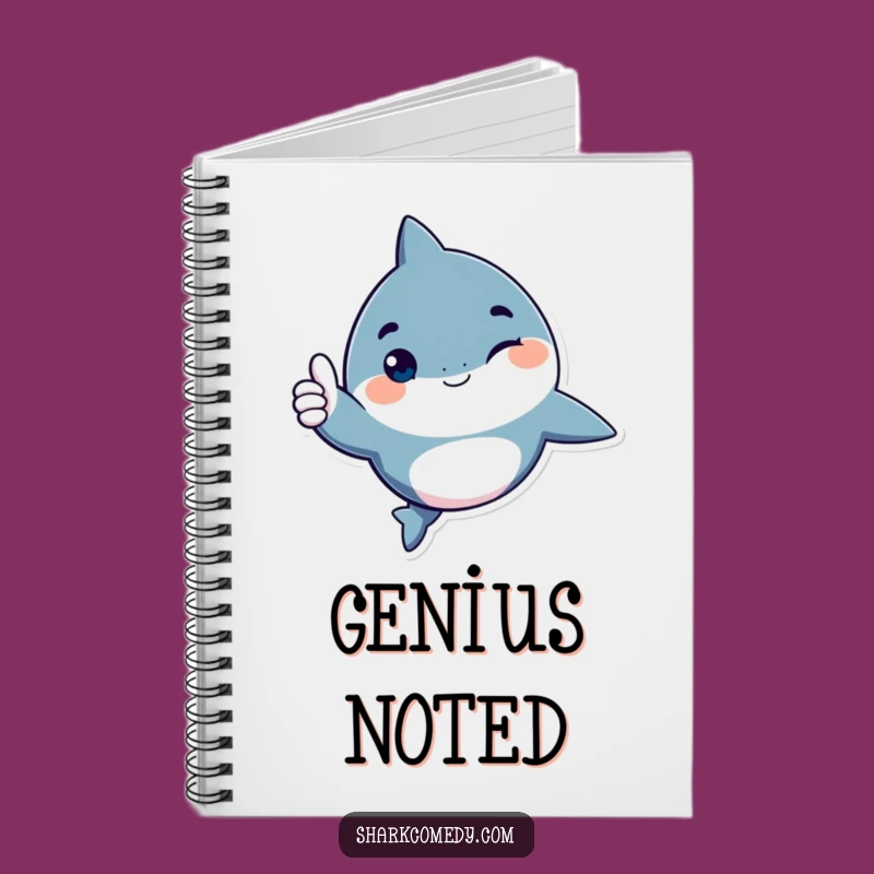 Funny Shark Thumbs Up Notebook - Positive for Notes & Ideas
