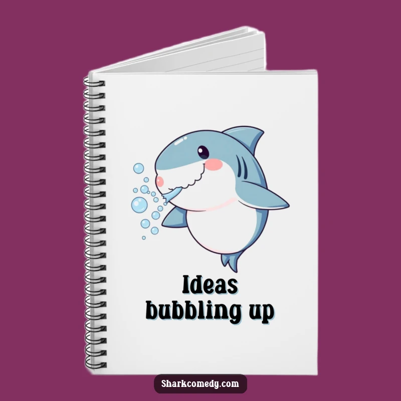 Funny Shark Bubbles Notebook - Playful Journal for Notes & Ideas Gift