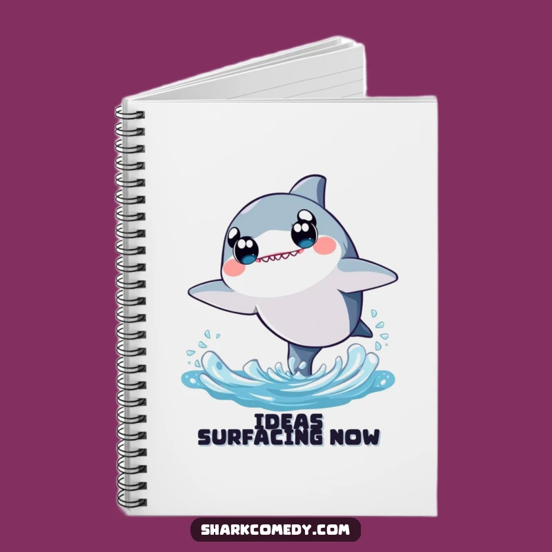 Kawaii Shark Notebook - Journal Your Joy with Leaping Shark Cover
