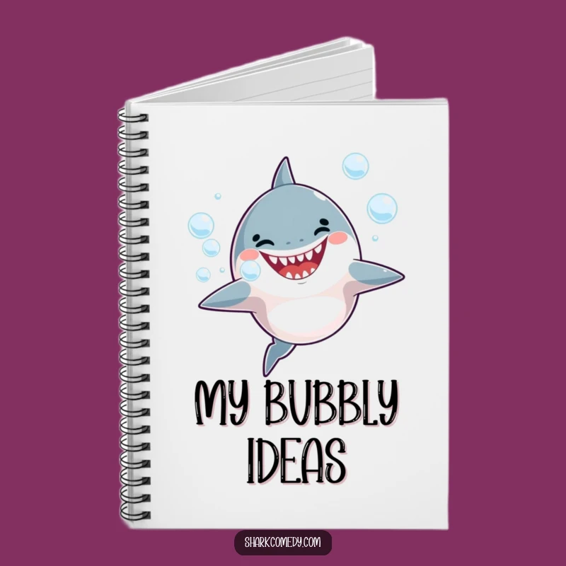 Funny Shark Bubbles Notebook - Jot Down Your Bubbly Ideas!