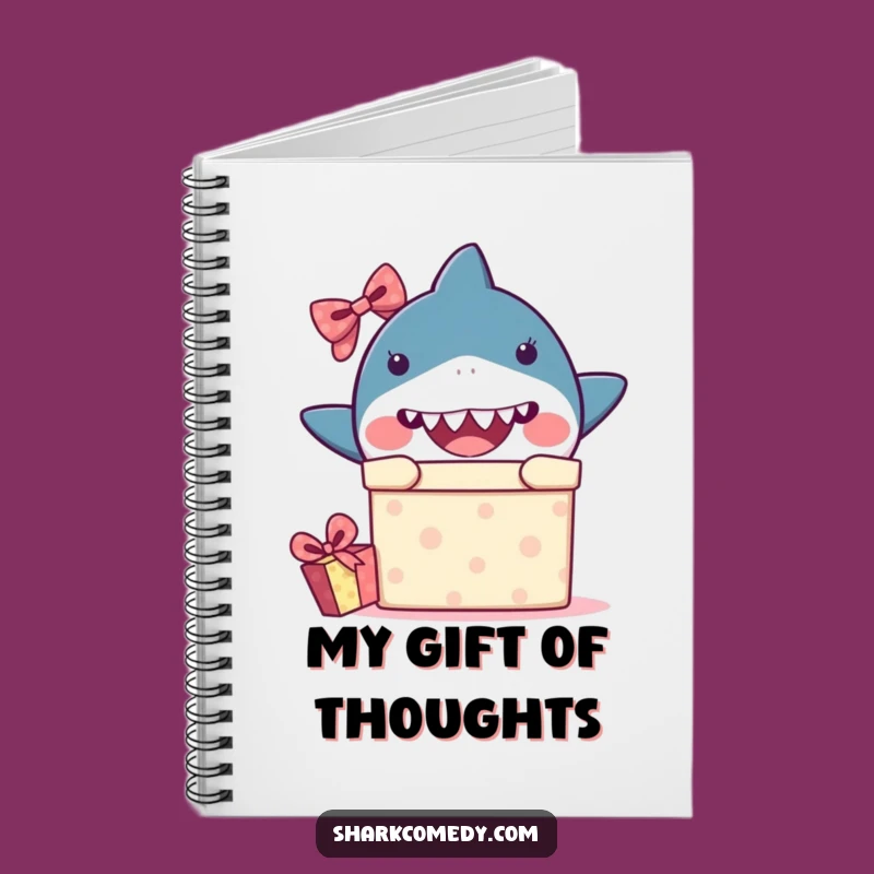 Funny Surprise Shark Notebook - Peek-a-Boo Ideas, Hilarious Gift for Writers