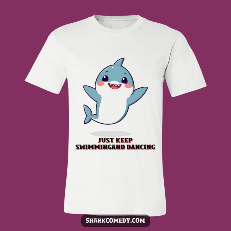 Funny Kawaii Shark Dance T-Shirt: Wear Your Joyful Moves