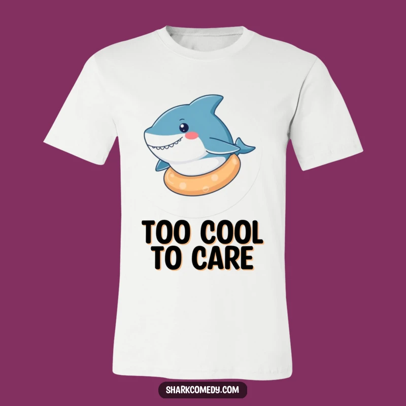 Funny Kawaii Shark Relaxed Float T-Shirt, Chill Style, Great Funny Gift Idea