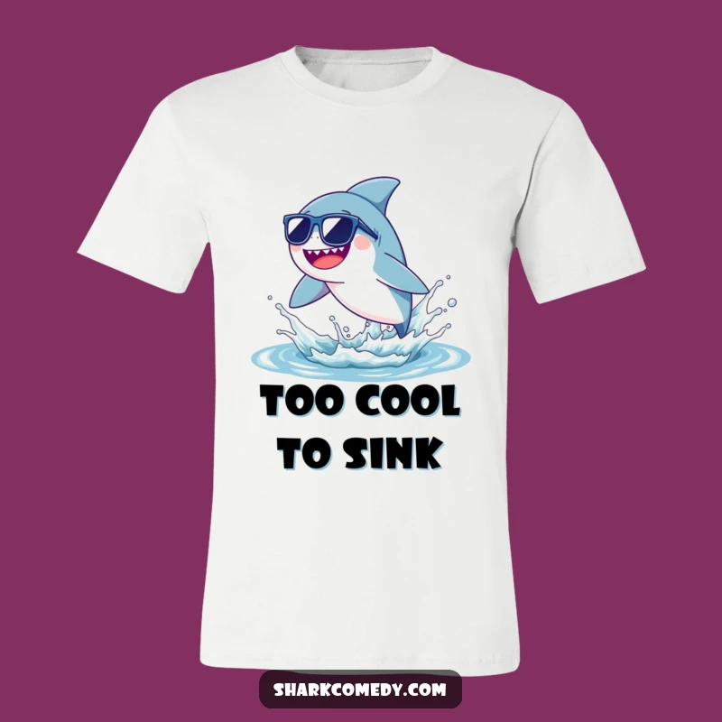 Funny Tiny Sunglasses Shark T-Shirt - Cool Leap, Ultimate Hilarious Gift!