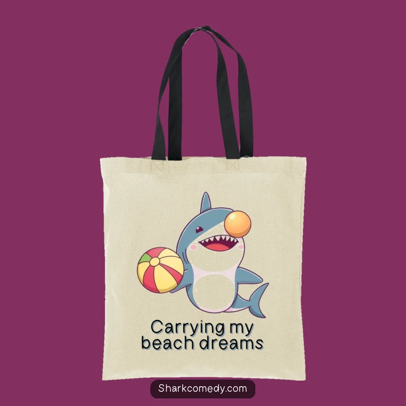 Funny Shark Tiny Arms Beach Ball Tote Bag A Hilarious Shopping Accessory