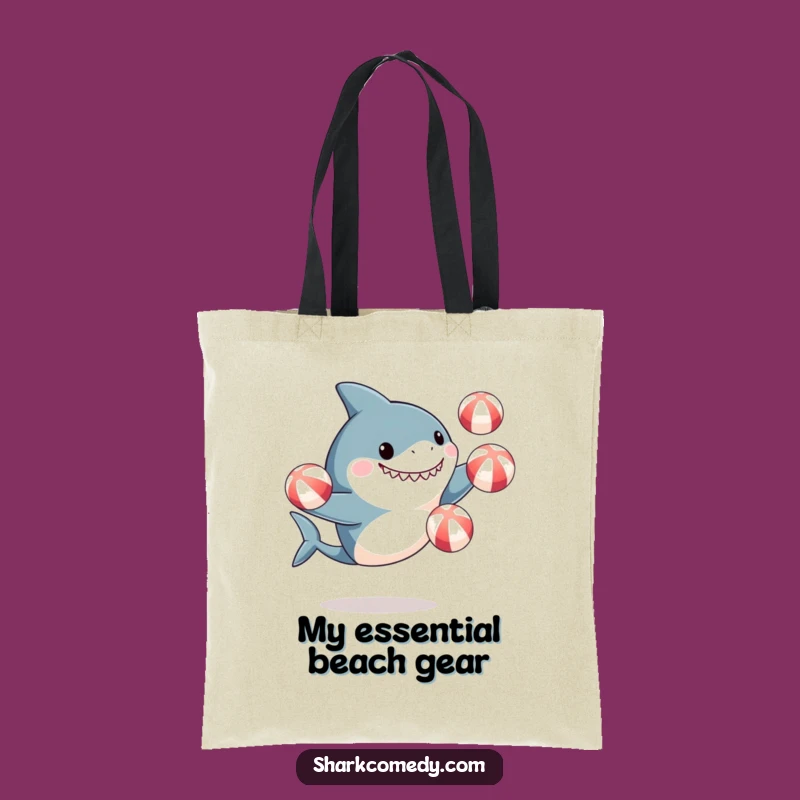 Funny Shark Juggling Beach Balls Tote Bag - Exciting & Practical Gift!